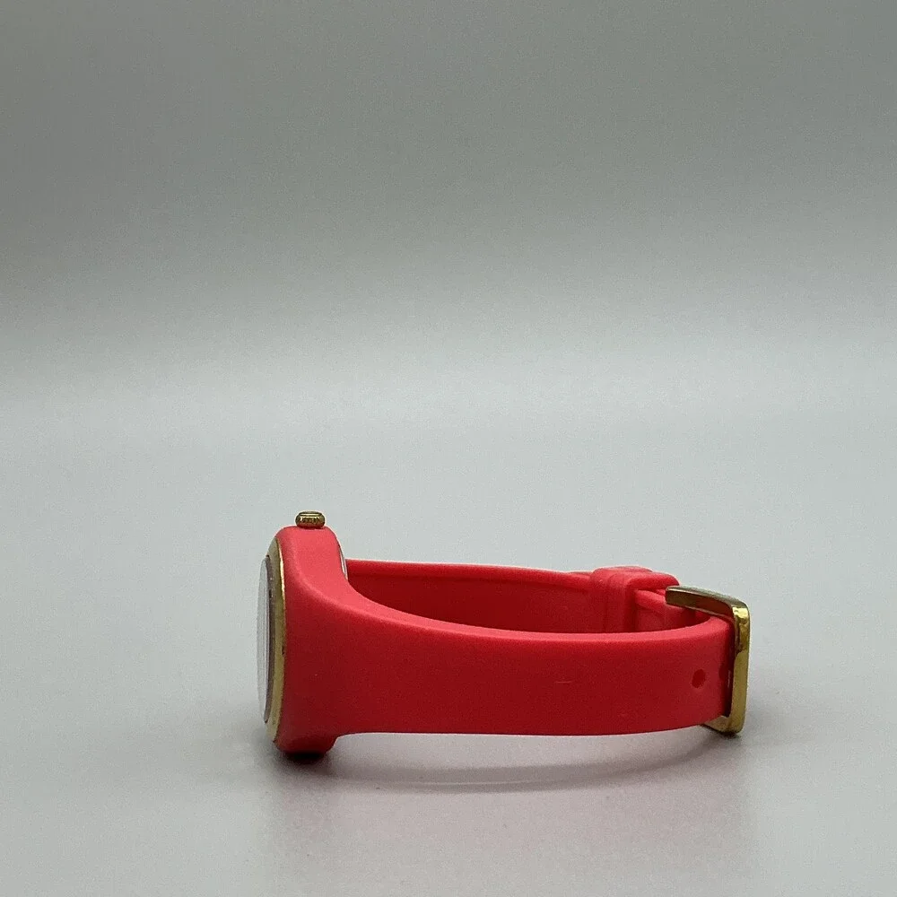 Kate Spade Live Colorfully Womens Watch 30mm Red Dial Gold Tone 0762 New Battery